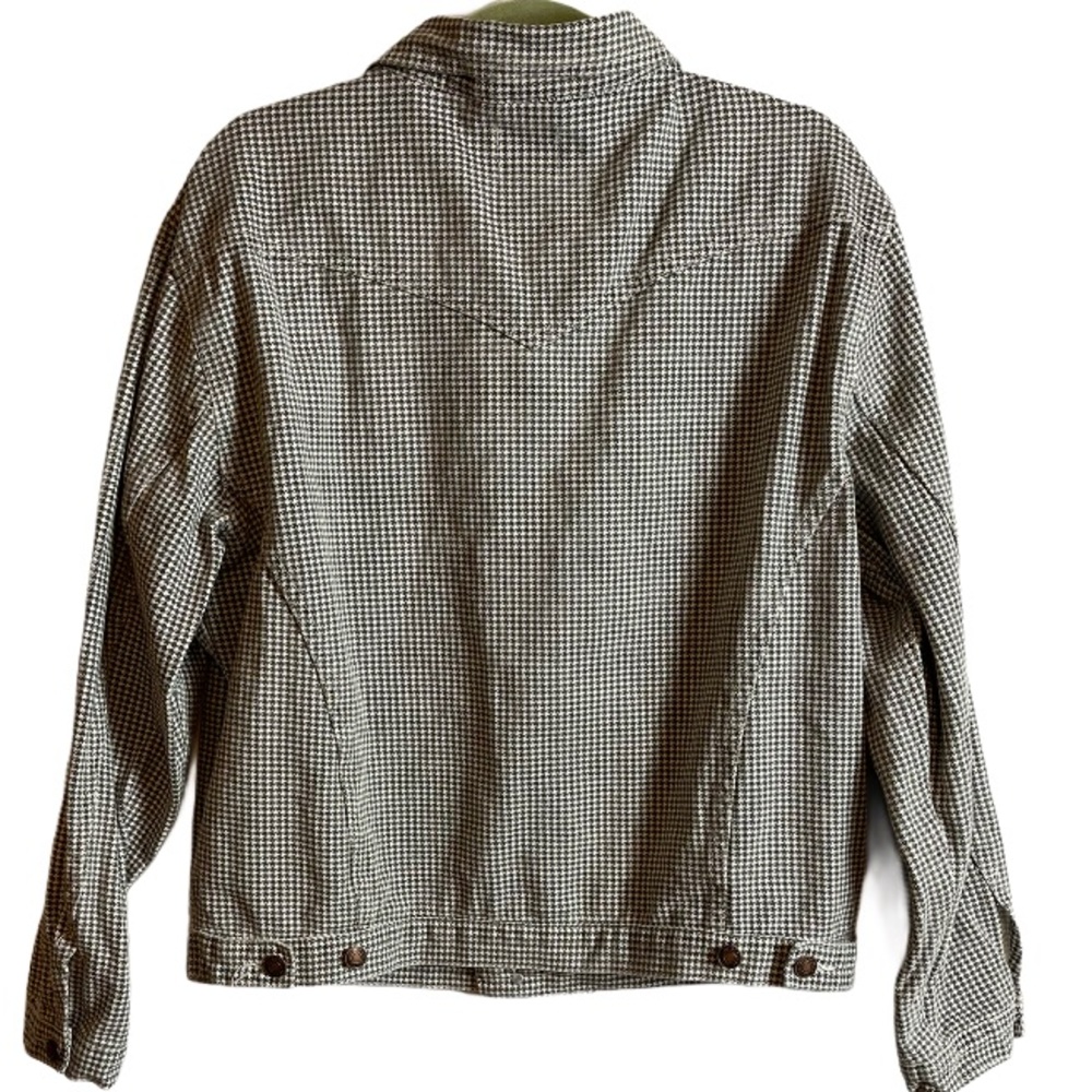 Princess Polly Herringbone Denim Jacket Size S/M - Picture 3 of 6